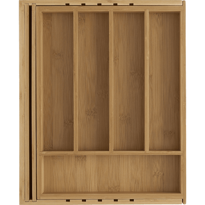 Expandable Bamboo Flatware Tray